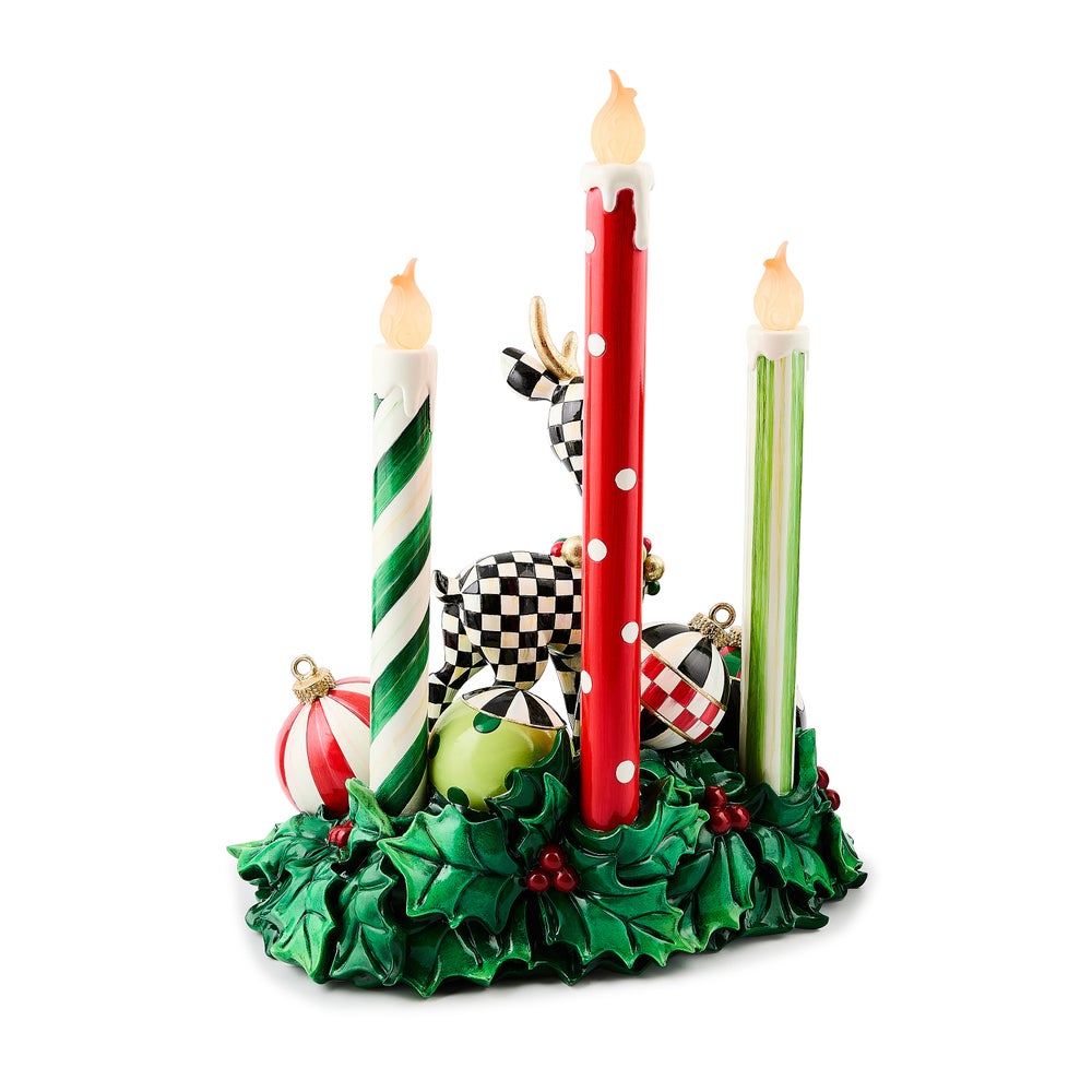 Check It Out Illuminated Deer & Candle Centerpiece - Image 2