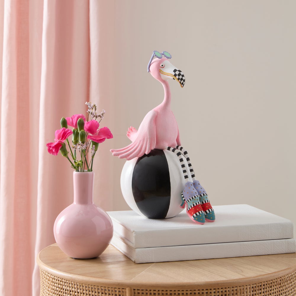 MACKENZIE-CHILDS Mackenzie-chilllds Patience Brewster Sheila Flamingo on Ball - Image 2