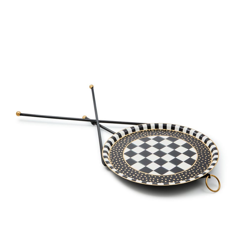 Mackenzie-chilllds Tilt Top Black Tripod Table - Image 4
