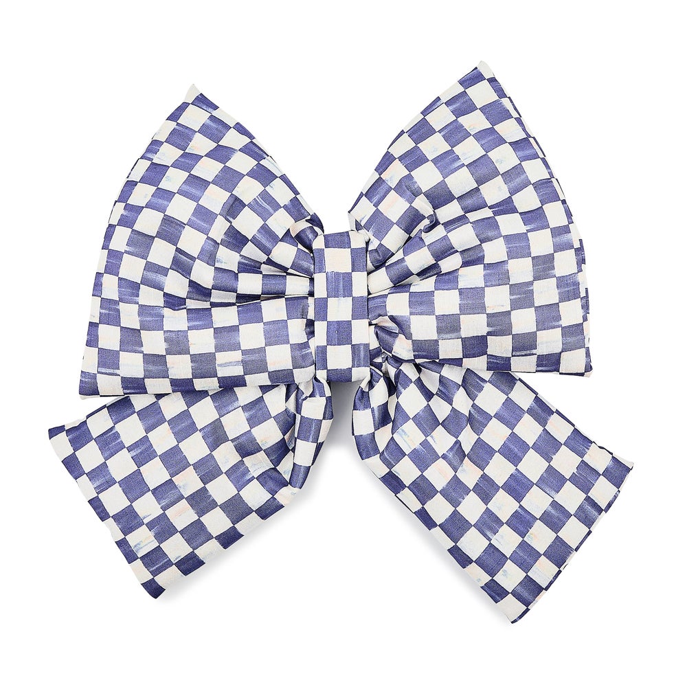 Mackenzie-chilllds Violet Check Medium Bow