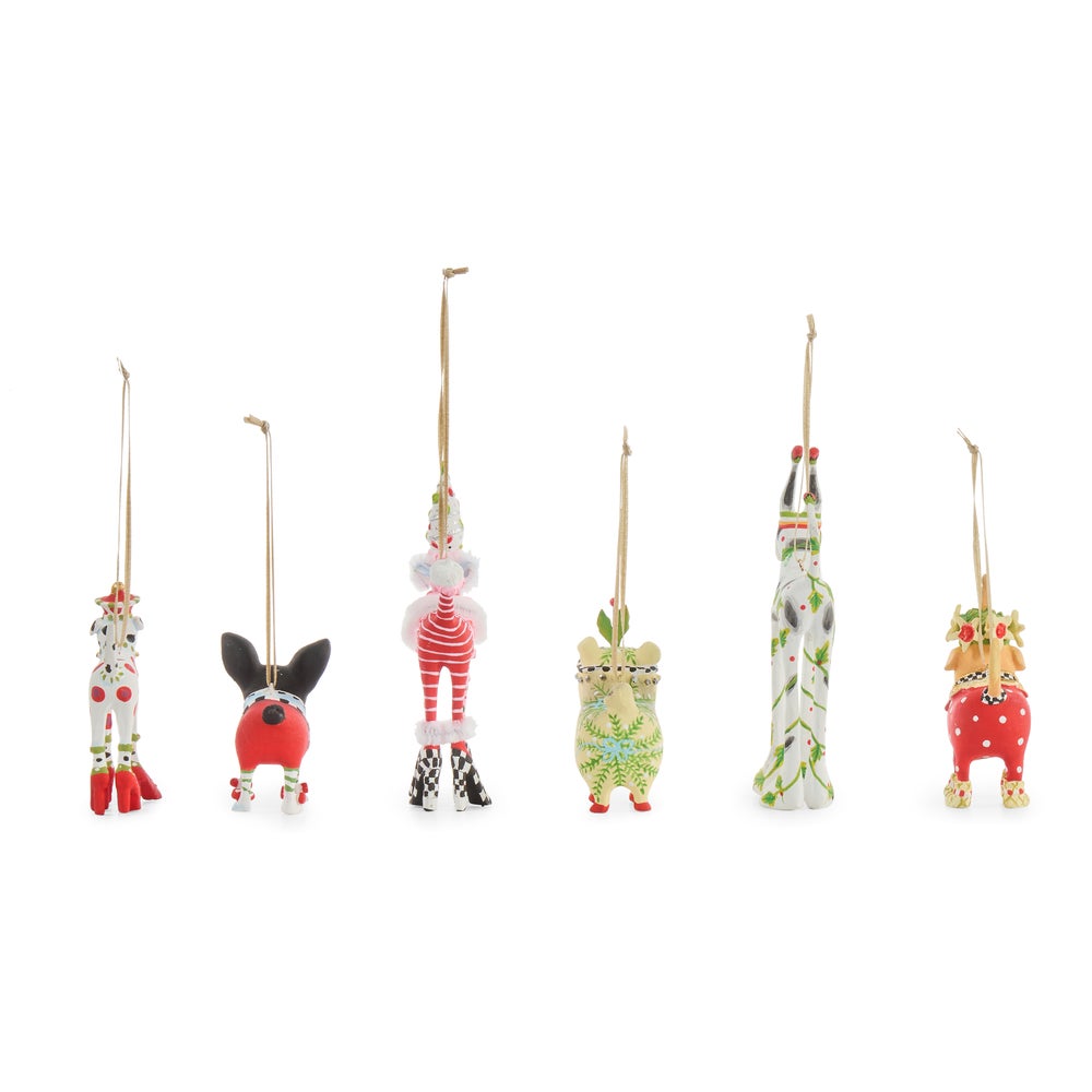 MACKENZIE-CHILDS Mackenzie-chilllds Patience Brewster Mini Cat & Dog Ornament Set - Image 5