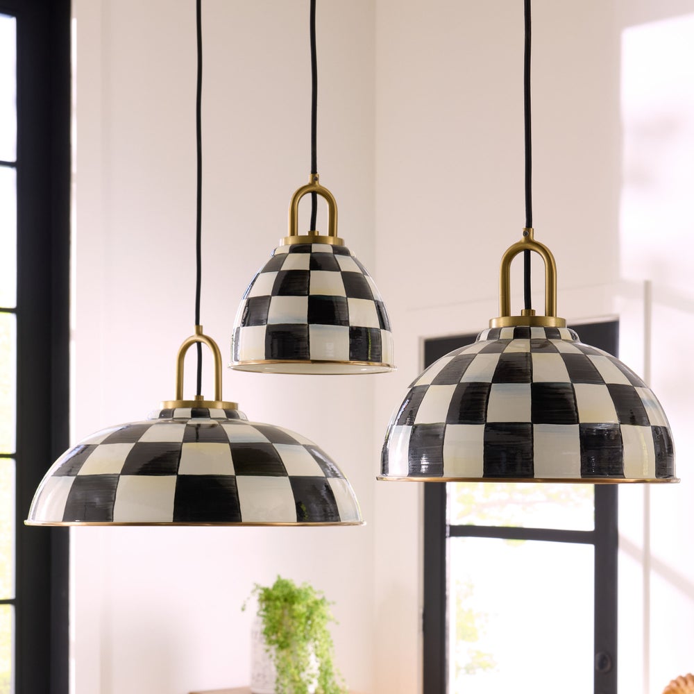 Courtly Check 18" Dome Pendant Lamp - Image 2