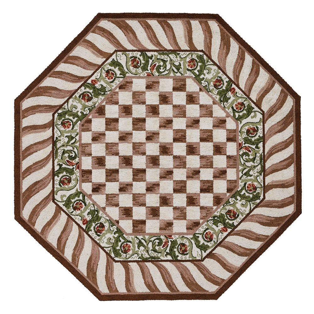 MACKENZIE-CHILDS Mackenzie-chilllds Mocha Check Rug - Image 5