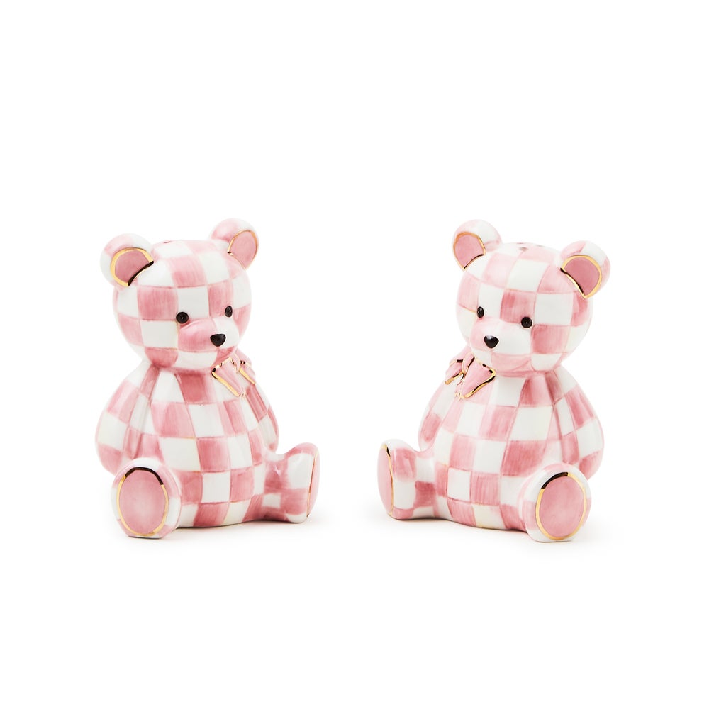 MACKENZIE-CHILDS Mackenzie-chilllds Rosy Bear Salt & Pepper Set
