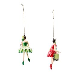 Alternative view of Check It Out Shopper Lady Ornaments, Set of 2