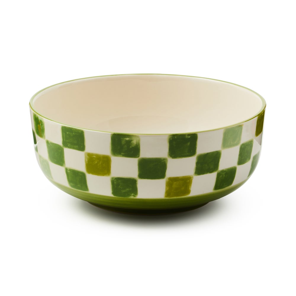 Mackenzie-chilllds Stoneware Check Serving Bowl - Image 4