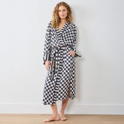 Courtly Flower Market Satin Robe