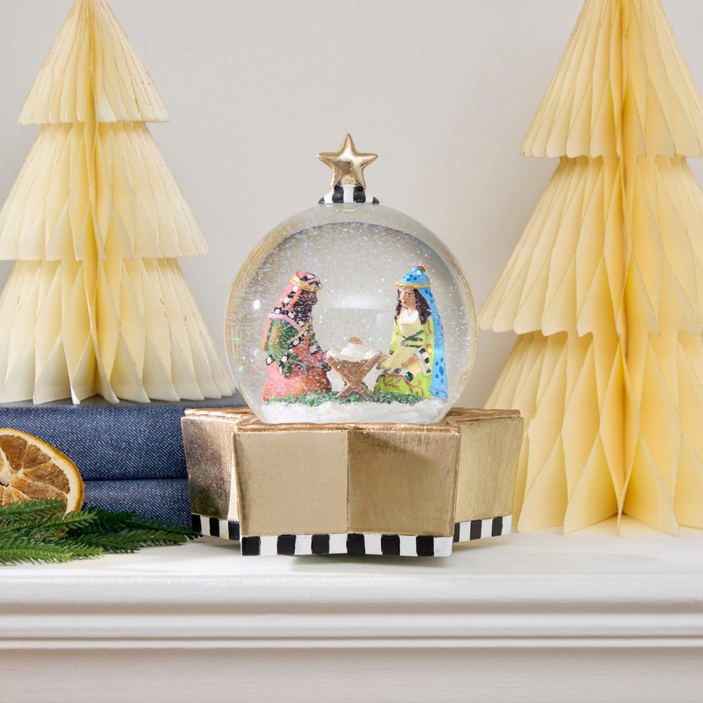 MACKENZIE-CHILDS Mackenzie-chilllds Patience Brewster Nativity Snow Globe - Image 2