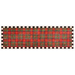 MACKENZIE-CHILDS Mackenzie-chilllds Royal Stewart Tartan Red 26" x 8" Washable Runner
