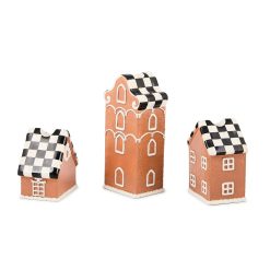 Alternative view of MACKENZIE-CHILDS Mackenzie-chilllds Gingerbread Village Candle Holders, Set of 3