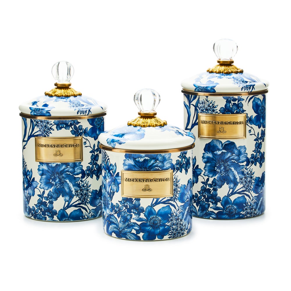 MACKENZIE-CHILDS Mackenzie-chilllds Royal English Garden Enamel Canisters - Image 9