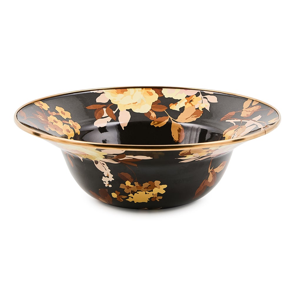 MACKENZIE-CHILDS Mackenzie-chilllds Floral Enamel Serving Bowl - Image 4