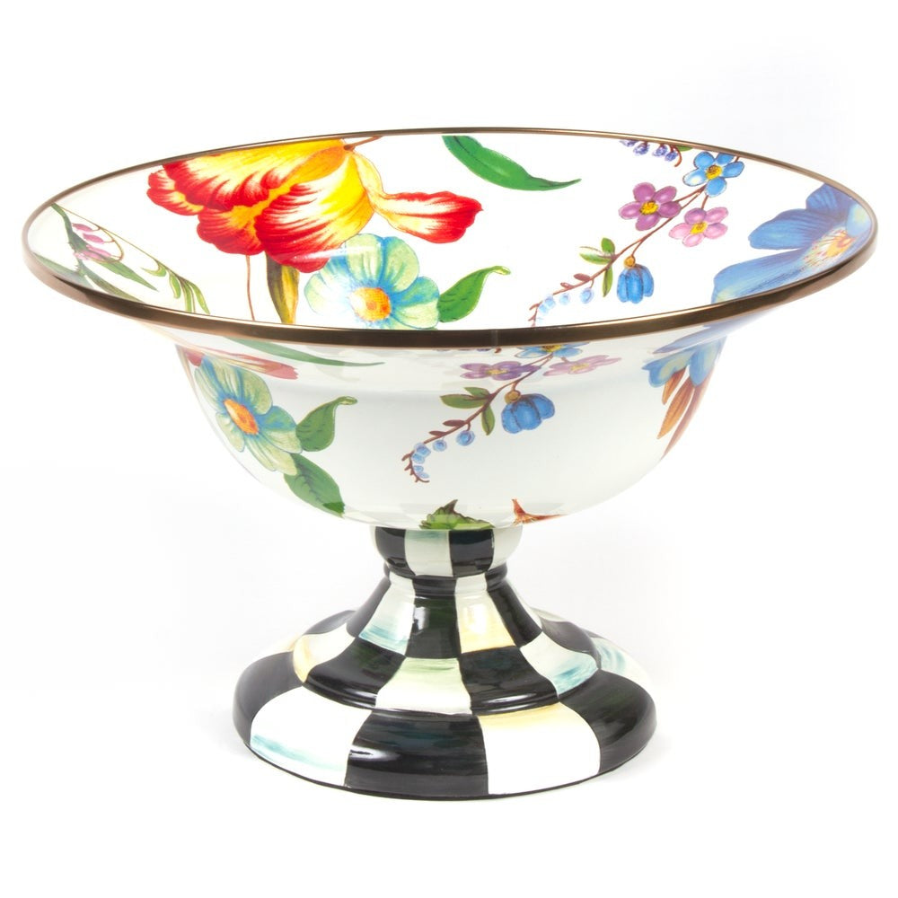 MACKENZIE-CHILDS Mackenzie-chilllds Floral Enamel Compote - Image 2