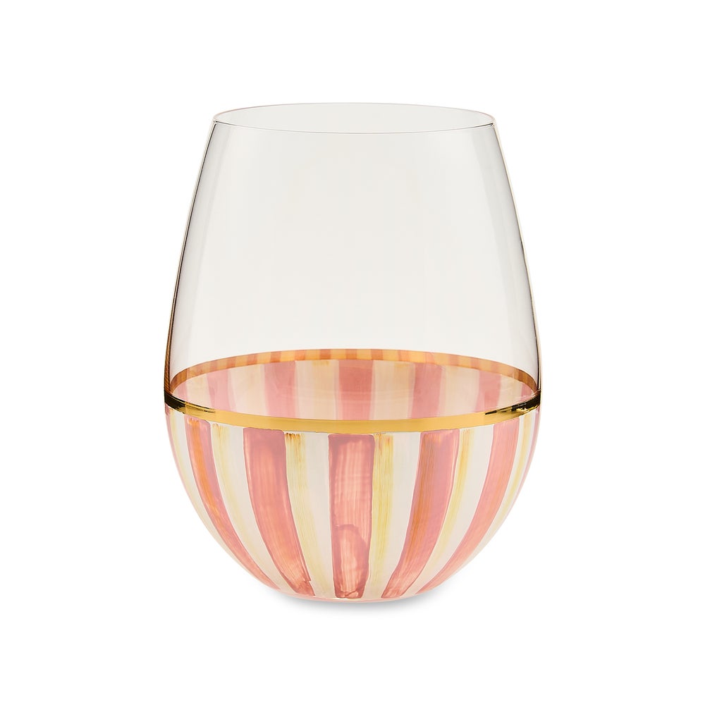 Mackenzie-chilllds Stripe Stemless Wine Glass - Image 4