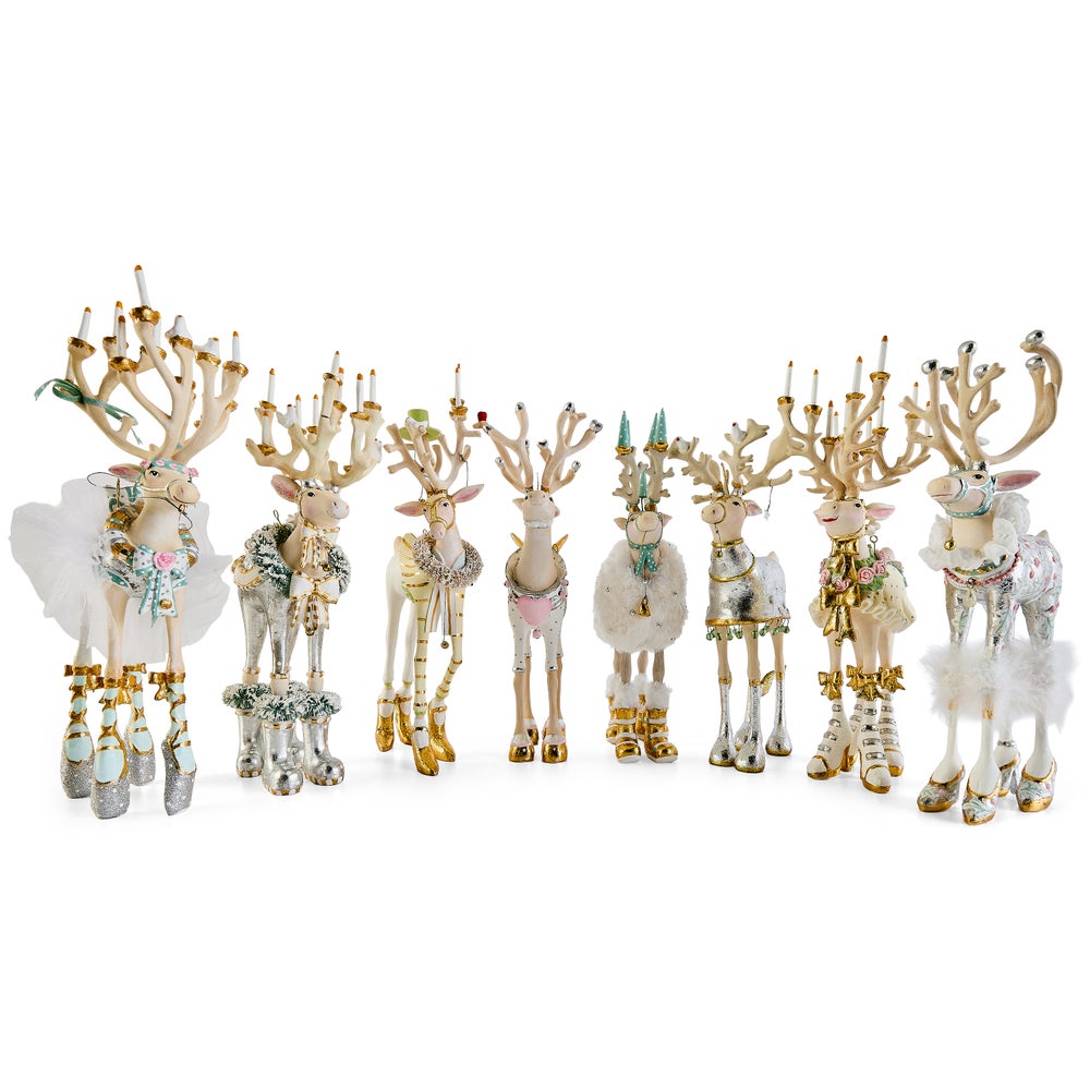 MACKENZIE-CHILDS Mackenzie-chilllds Patience Brewster Moonbeam Reindeer Figure Set-A - Image 11