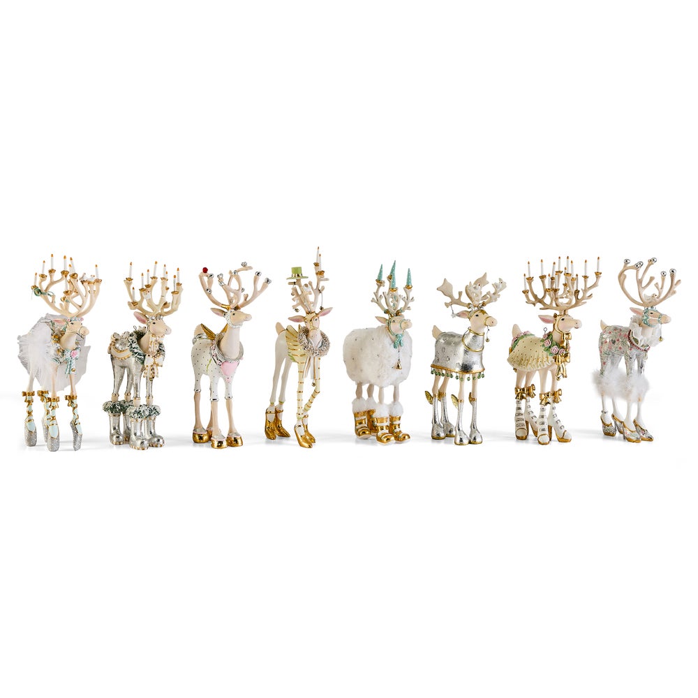 MACKENZIE-CHILDS Mackenzie-chilllds Patience Brewster Moonbeam Reindeer Figure Set-B - Image 10