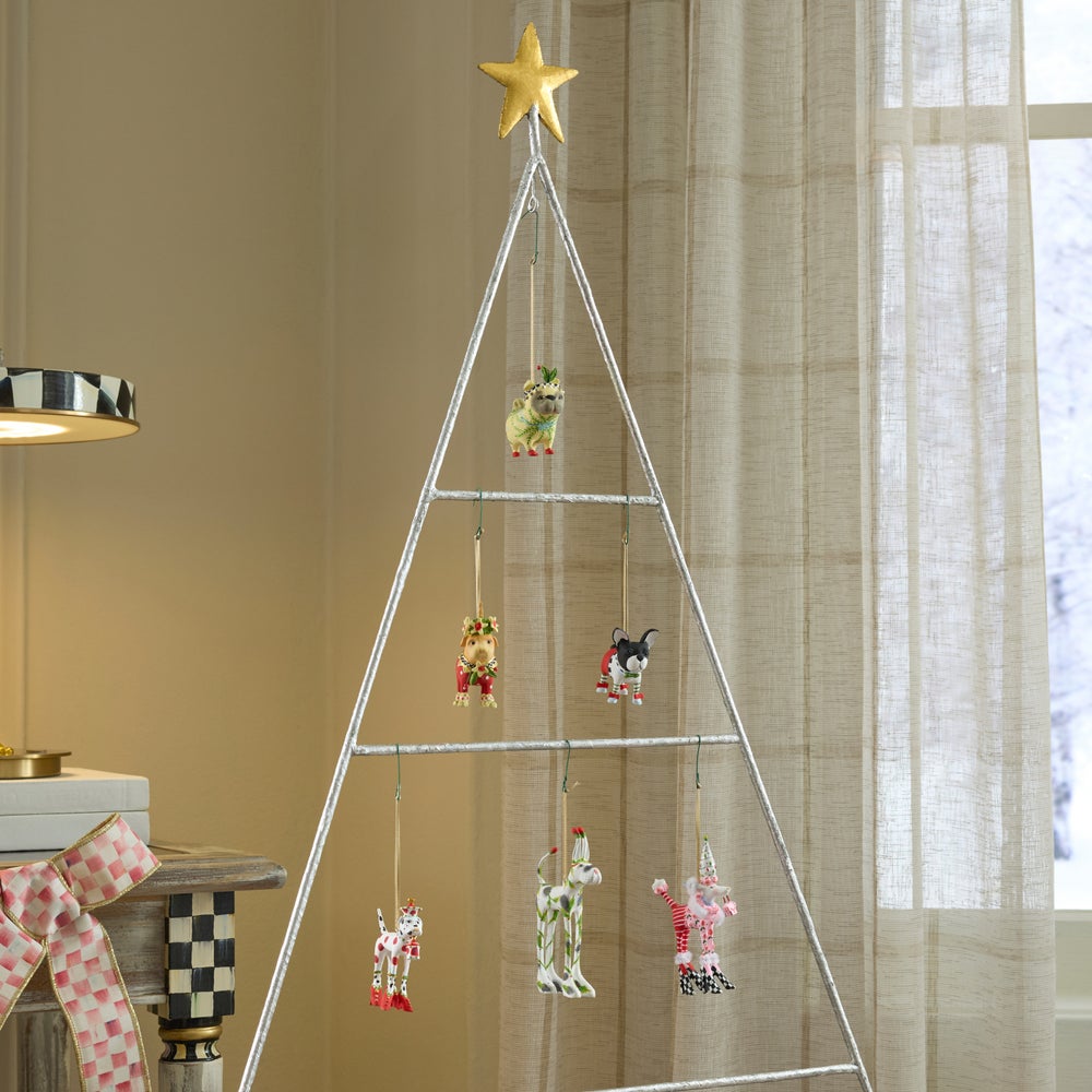 MACKENZIE-CHILDS Mackenzie-chilllds Patience Brewster Mini Cat & Dog Ornament Set - Image 8