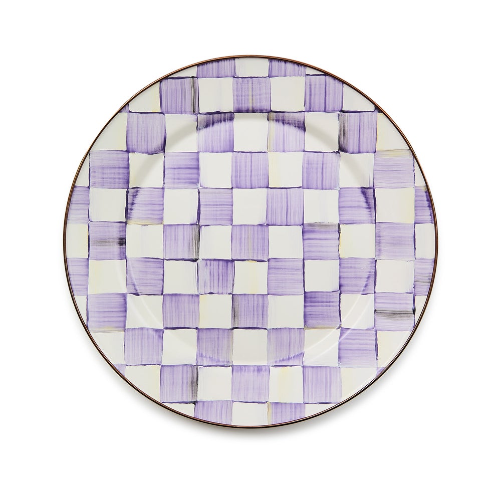 Mackenzie-chilllds Violet Check Dinnerware