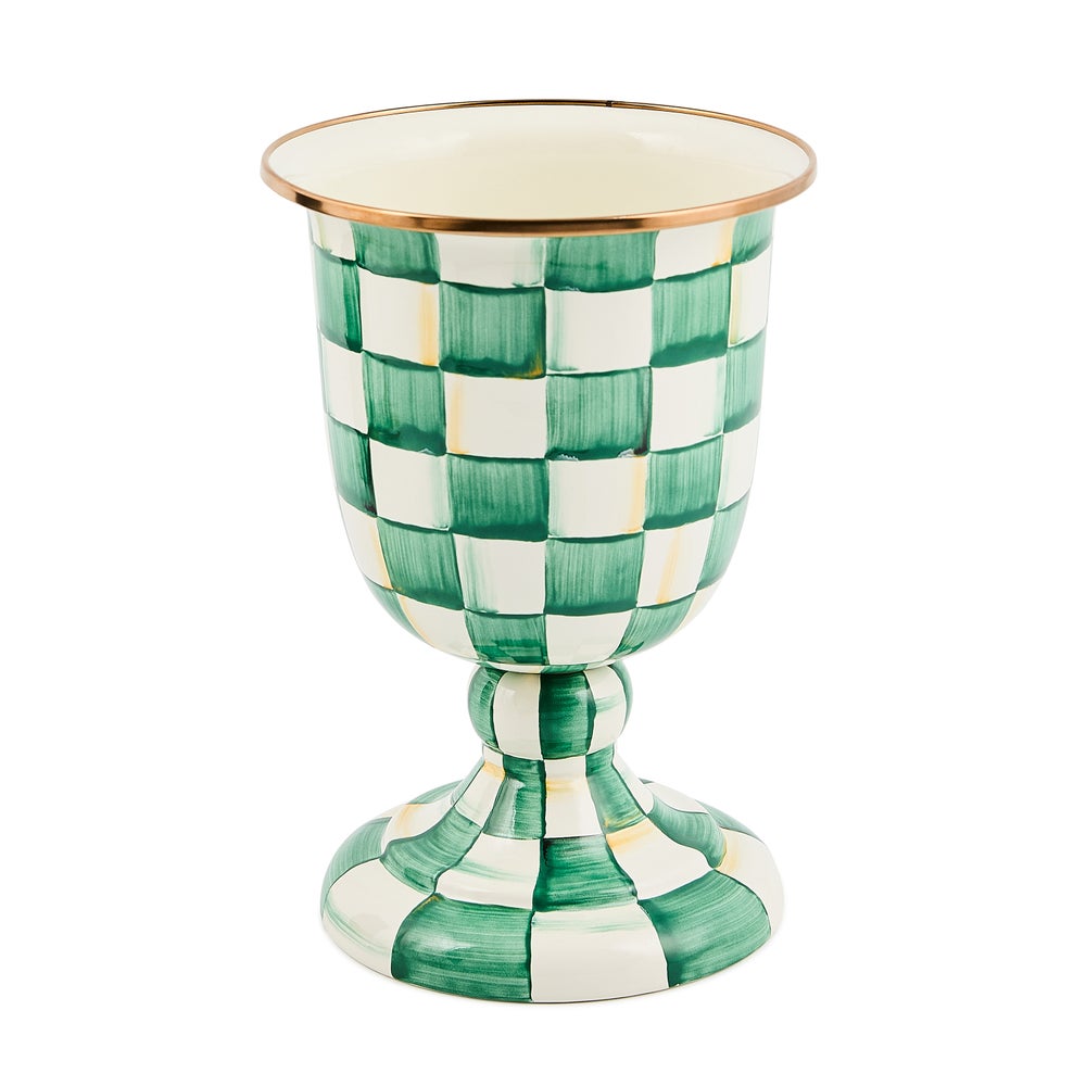 MACKENZIE-CHILDS Mackenzie-chilllds Enamel Pedestal Vase - Image 2