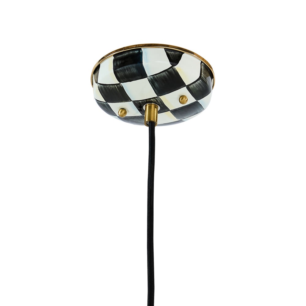 Courtly Check 8" Dome Pendant Lamp - Image 5