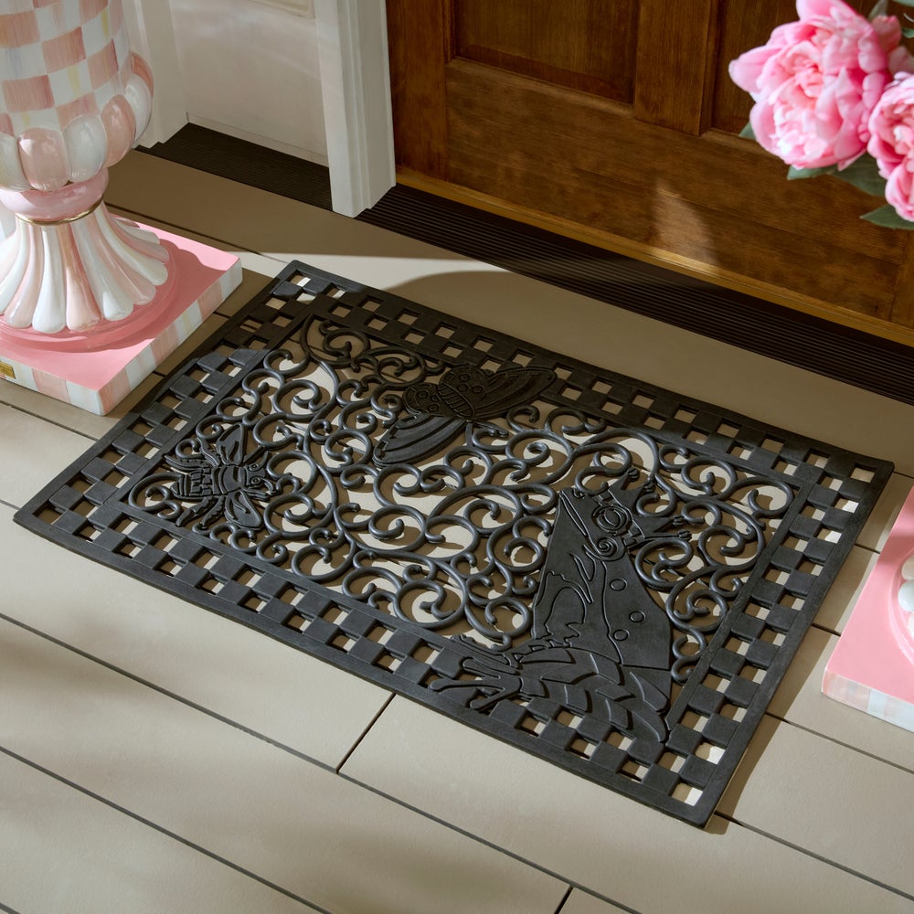 MACKENZIE-CHILDS Mackenzie-chilllds Frog Rubber Entrance Mat - Image 2