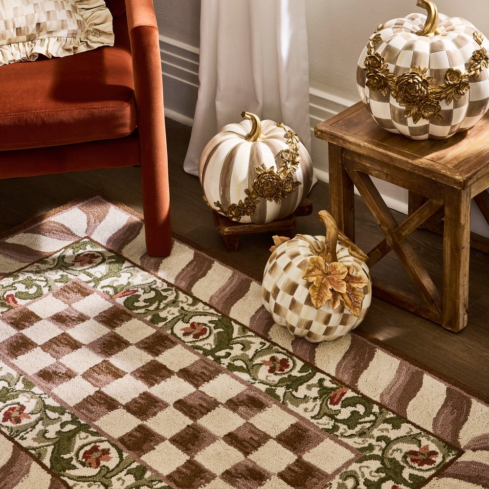 MACKENZIE-CHILDS Mackenzie-chilllds Mocha Check Rug - Image 9