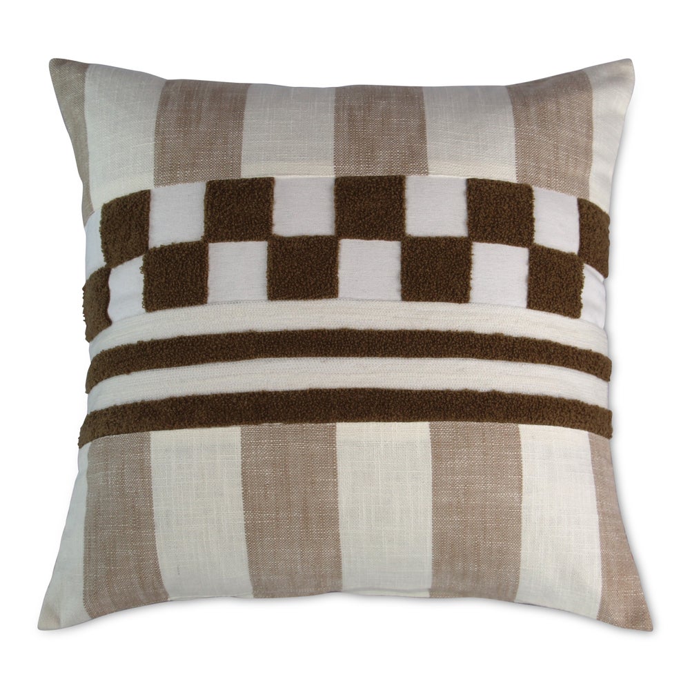 Checks and Stripes Throw Pillow - Image 4