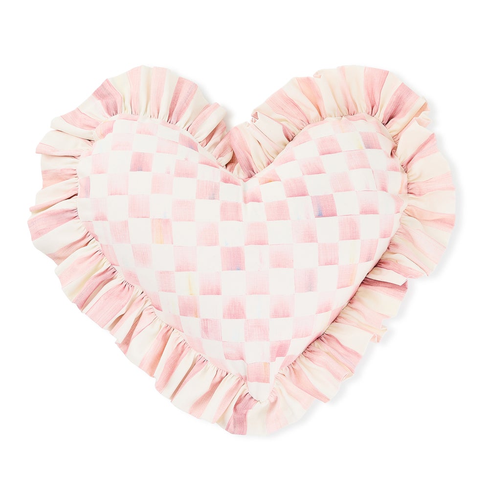 MACKENZIE-CHILDS Mackenzie-chilllds Heart Shaped Ruffle Pillow - Image 4