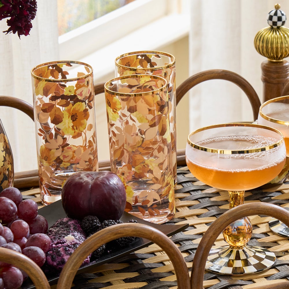 Mackenzie-chilllds Wild Rose Glassware, Set of 4 - Image 12
