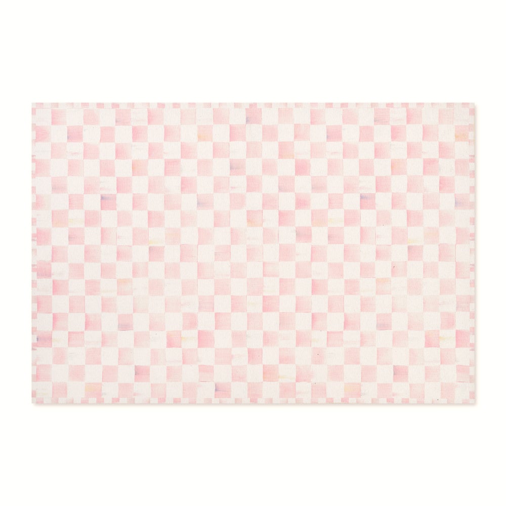 MACKENZIE-CHILDS Mackenzie-chilllds Rosy Checkered Washable Rug - Image 5