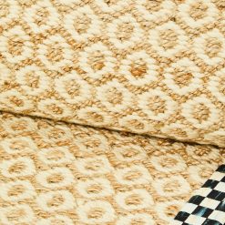 Alternative view of Courtly Check Natural Honeycomb 3' x 5' Jute Rug