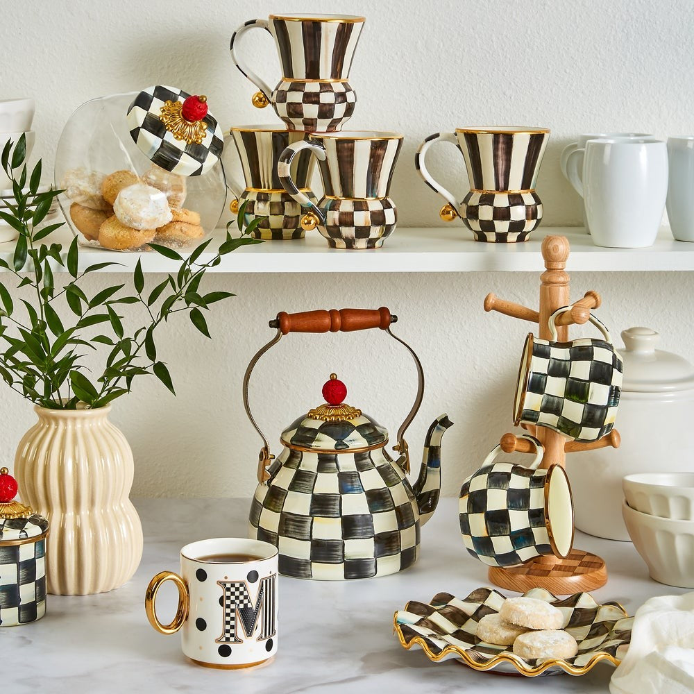 Check Enamel Mug - Image 2
