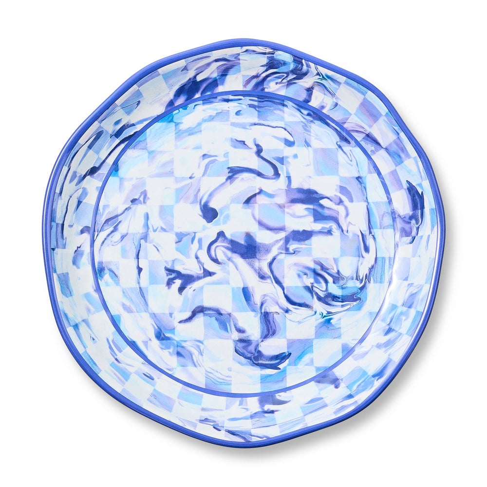 MACKENZIE-CHILDS Mackenzie-chilllds Marble Check Melamine Serveware - Image 2