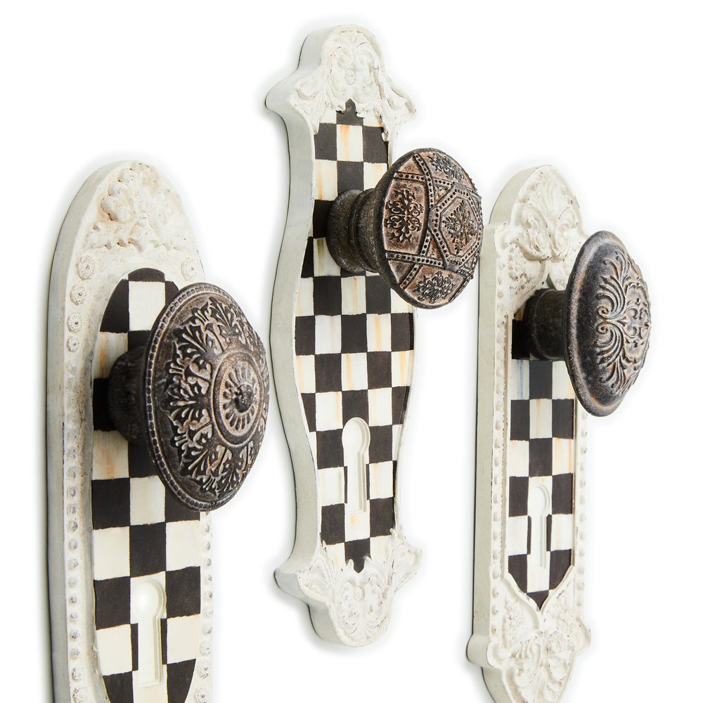 Courtly Door Knob Hooks, Set of 3 - Image 2