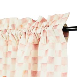 Alternative view of MACKENZIE-CHILDS Mackenzie-chilllds Rosy Check 84" Curtain Panel