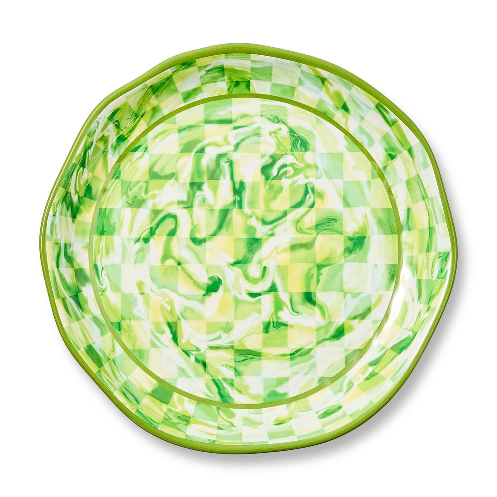 MACKENZIE-CHILDS Mackenzie-chilllds Marble Check Melamine Serveware - Image 7