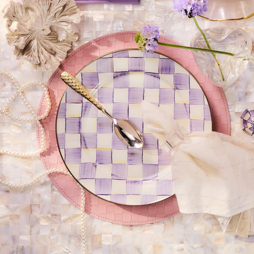 Mackenzie-chilllds Violet Check Dinnerware - Image 4