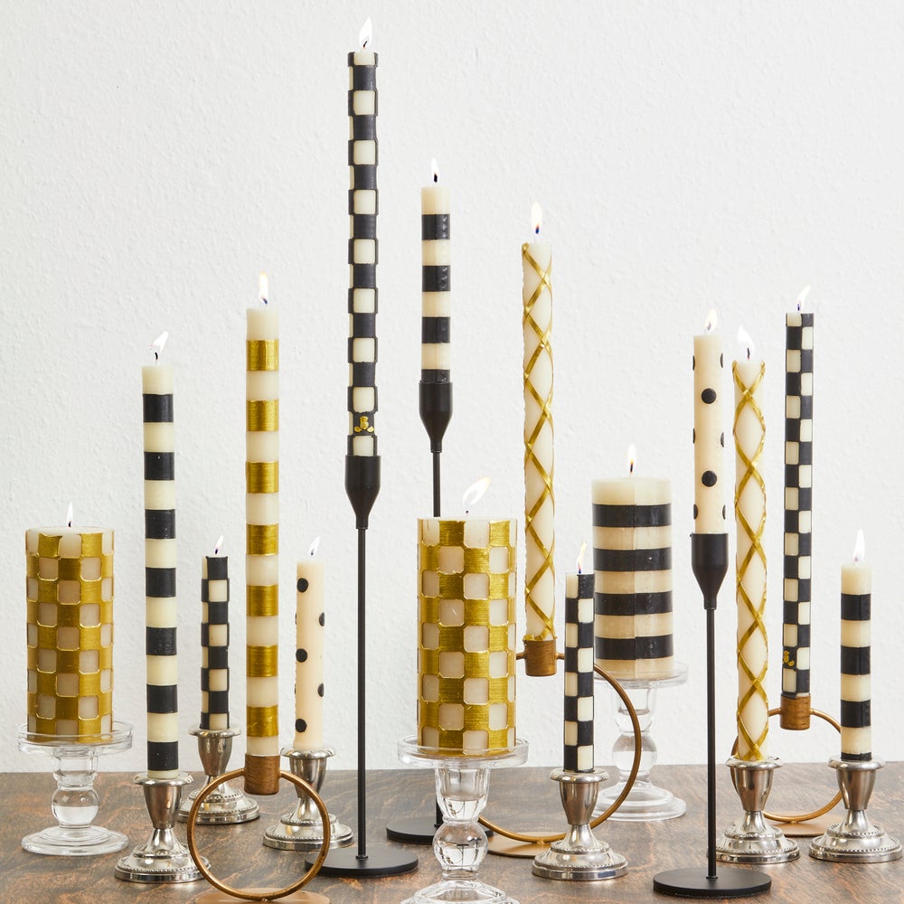 Check Dinner Candles, Set of 2 - Image 3