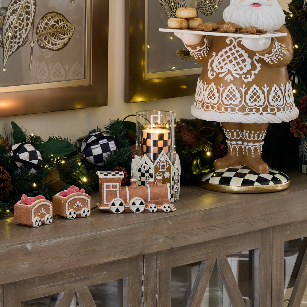 MACKENZIE-CHILDS Mackenzie-chilllds Gingerbread Village Pillar Candle Holder - Image 2