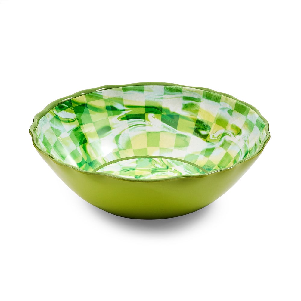 MACKENZIE-CHILDS Mackenzie-chilllds Marble Check Melamine Serveware - Image 8