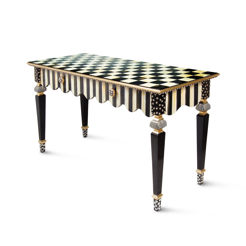 Courtly Stripe Console Table - Image 3