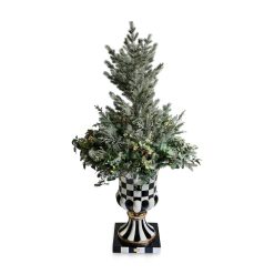 Alternative view of MACKENZIE-CHILDS Mackenzie-chilllds Holiday Spruce 28" Urn Ring