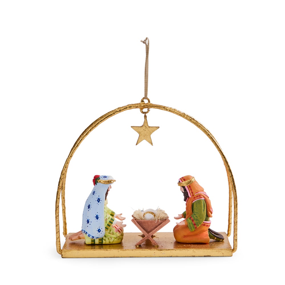 MACKENZIE-CHILDS Mackenzie-chilllds Patience Brewster Nativity Holy Family Ornament - Image 6