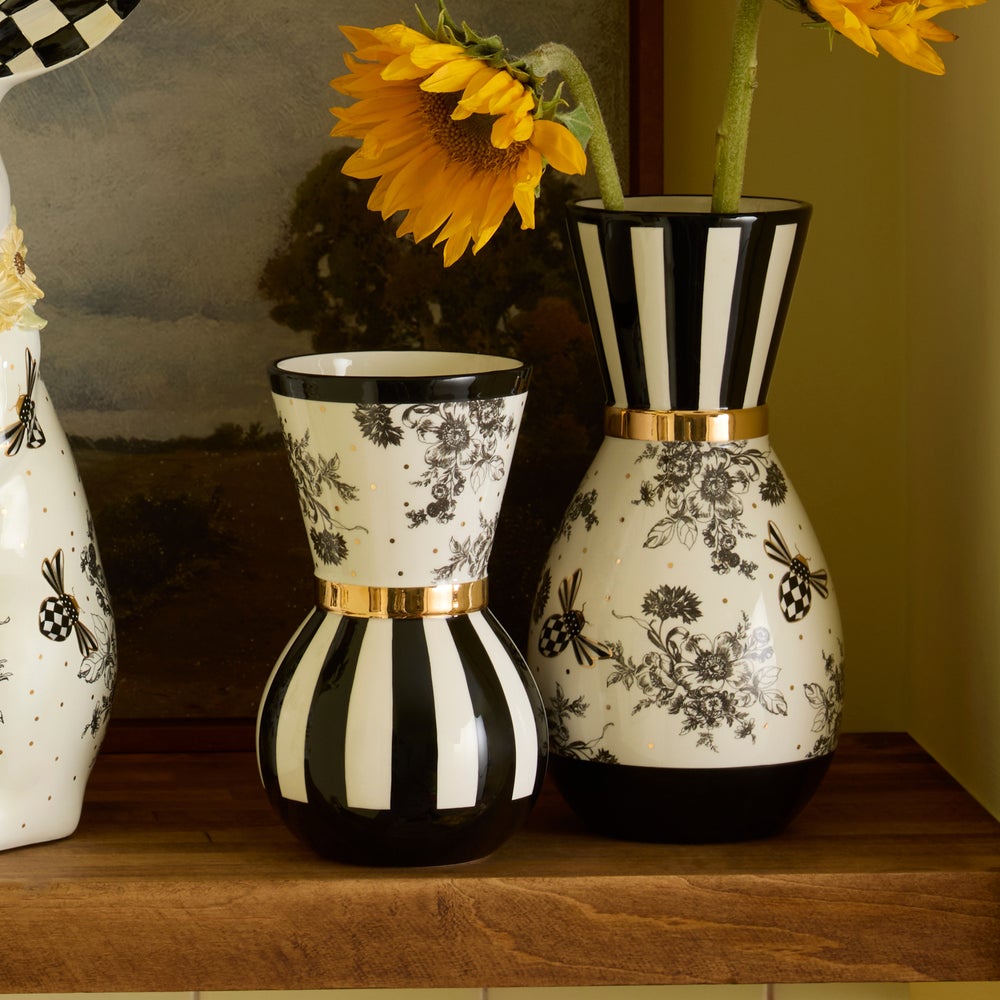 Bee Toile Vases, Set of 2 - Image 2