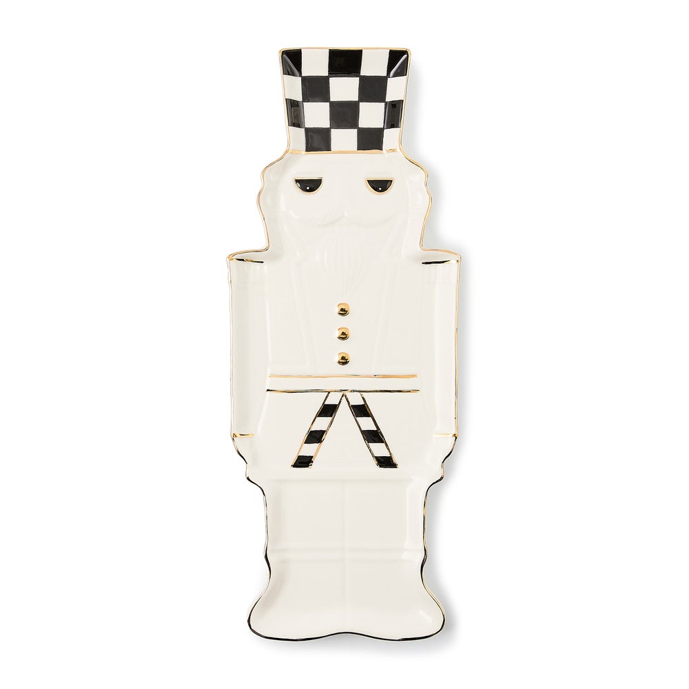 Courtly Noel Nutcracker Cookie Plate