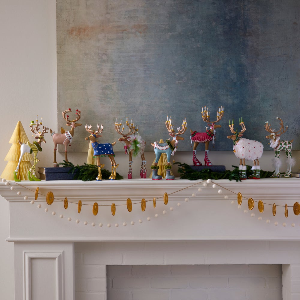 MACKENZIE-CHILDS Mackenzie-chilllds Patience Brewster Dash Away Reindeer Figure Set-B - Image 3
