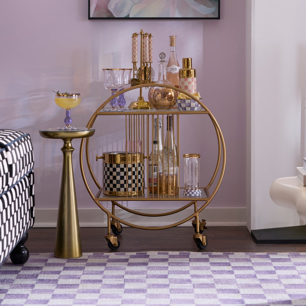 MACKENZIE-CHILDS Mackenzie-chilllds Gambit Bar Cart - Image 3