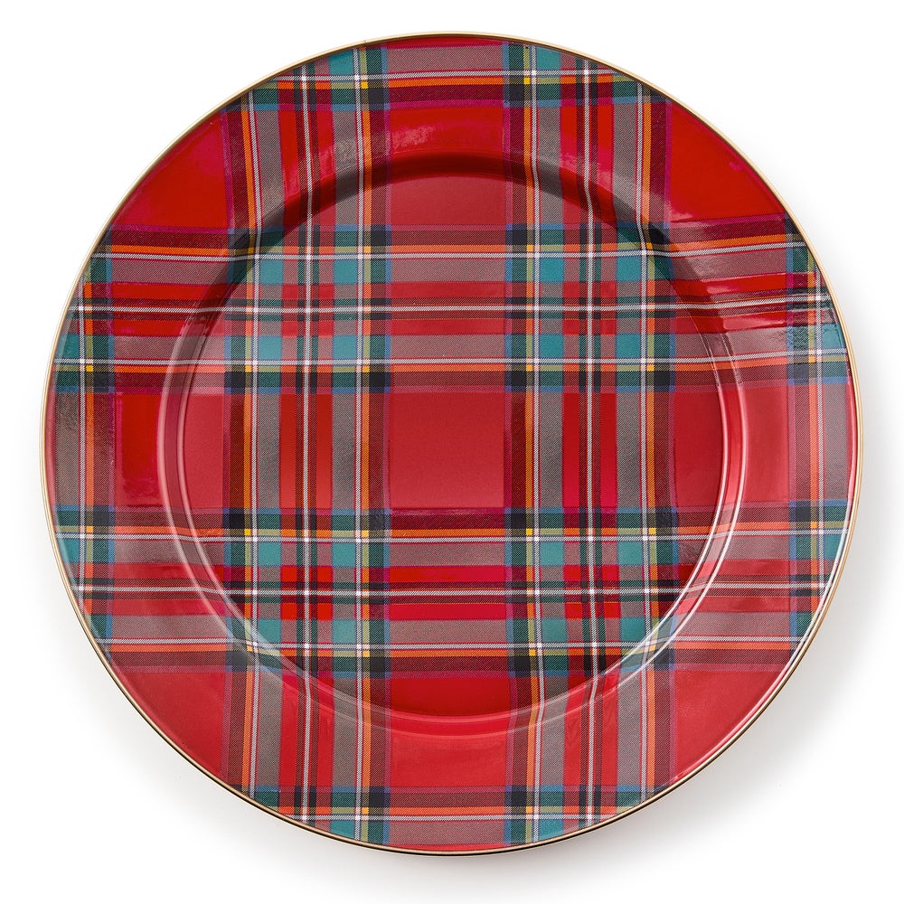 MACKENZIE-CHILDS Mackenzie-chilllds Red Tartastic Dinnerware - Image 3