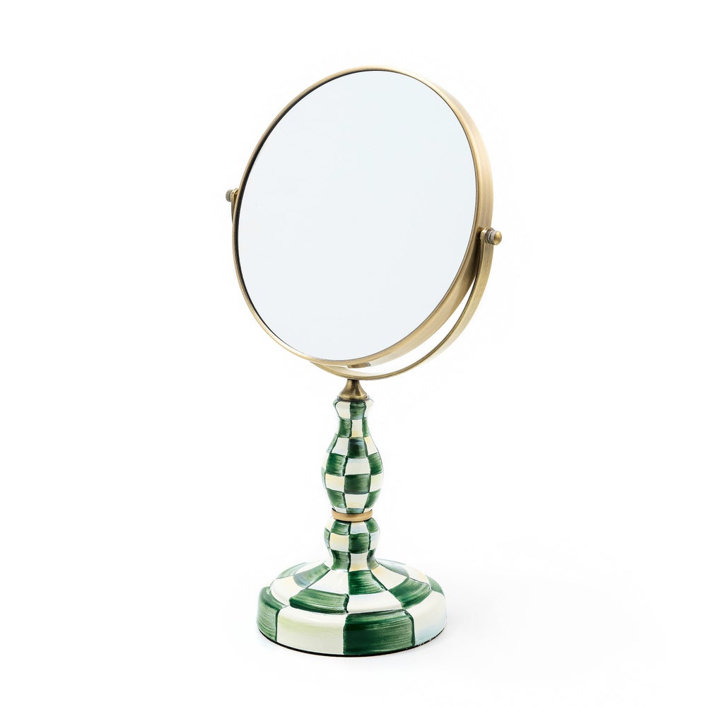 Emerald Check Enamel Bath Collection - Image 5