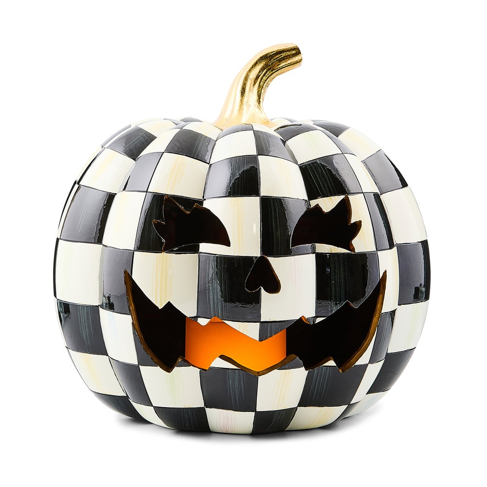 Courtly Check Illuminated Jack O' Lantern - Image 4